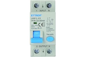 IXTRIMA Interruttore Magnetotermico Differenziale 1P+N 20A 300mA 220V-6KA CLASSE A 2 MODULI 300mA per Guida DIN - Protezione Circuiti e Sicurezza Impianti
