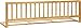 IB-Style - High Quality Bedrail "FLAMO" Solid Beech-Wood Natural or White | Bedguard Child Kid Baby Bed Sleep - Width 55.1" - Height 16.5" Natural