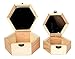 2pcs Wooden Dressing Cases with Mirrors