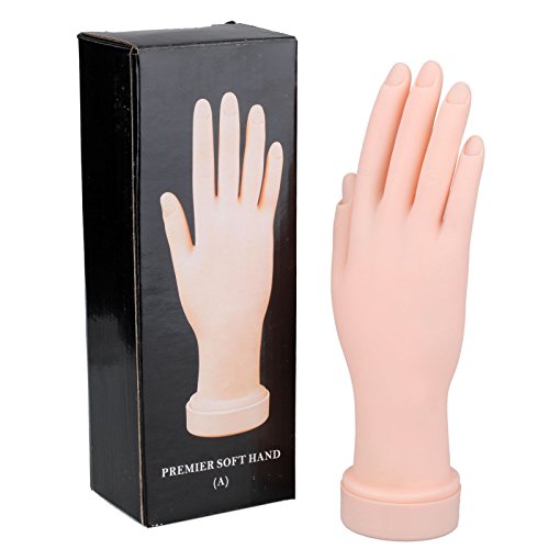 Perfect Summer Nail Art Practice Mannequin Hand Flexible Movable Soft Fake Hand Model