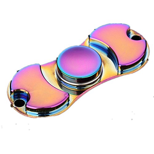 Maxonor Anti-Anxiety Metal Fidget Spinner Fingertip Gyro Kids Adults Spinning Tops Finger Toys For nxiety,Focus,ADHD (2Leaves)