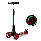ruedas de patines con luces santiago ☞【Barra T Ampliada de Alta Calidad】 Aleación de aluminio, altura del manillar ajustable: 64-72-77 cm, ajustada según la altura del niño, diseño de plegado rápido, más estable, fácil de llevar, hazlo el compañero de viaje perfecto para su bebe.