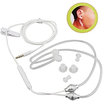 FC31 Luftschlauch Kopfhörer – Anti-Strahlung In-Ear Mit Mikrofon | 3,5 Mm Kabelgebunden Für Smartphone & Laptop