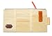 Produktbild iSuperb® Auto Sonnenblende Tasche Sonnenschutz Sonnenblendentasche Organiser Leinwand Aufbewahrung Tasche für Handys Visitenkarten Scheckkarten Parkscheine (Beige)