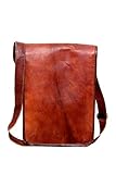  13 Zoll Vintage Crossbody echtes Leder Messenger Bag FULL FLAP Laptop-Tasche umweltfreundlich