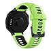 Produktbild Neueste!Glowjoy Ersatzband für Garmin Forerunner 230/235/620/630/735XT,Armband Weich Silikon 22mm Uhrenarmband Sportarmband Ersatzen wasserdichte Silikonarmband für Jungen Mädchen Mann (Grün)