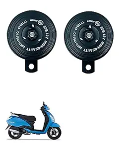 Znee Smart Motorcycle Horn Loud Sound Waterproof 12V 110DB (Set of 2) for TVS Jupiter