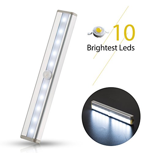 Preisvergleich Produktbild LED Schrankbeleuchtung , Coolife LED-Lichtleiste Unterbauleuchte Kabelloses Nachtlicht Sensorleuchte mit Bewegungsmelder Sensorfunktion / batteriebetrieben / zum kleben Ideal für Kabinett Flur, Wandschrank , Treppen