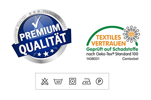 Spannbettlaken Boxspringbett PREMIUM Weiß 190g/m² Steghöhe 40 cm Spannbett-Tuch Boxspringbett-Bezug ÖKO-TEX STANDARD Rundum-Gummi Bett-Laken Bettbezug für 180×200 200×200 180×220 200×220 - 6