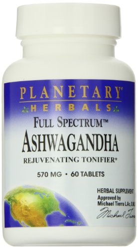 Planetary Herbals, Ashwagandha, Full Spectrum, 570 mg, 60 Tablets