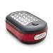 Produktbild LED Arbeitsleuchte mit 27 x Dioden-LED´s + Haken zur Aufhängung und Magnethalterung, Mobile Camping Leuchte/Outdoor-Lampe, Farbe: schwarz/rot - Marke Ganzoo