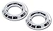 Pirate Mfg-Hummer H20042SC 2003-2007 H2 Hummer SUV & SUT Smooth Chrome Billet Tweeter Bezels pr. RS.6177.00