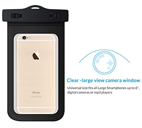 FRiEQ Custodia impermeabile per telefoni cellulari, Compatibile con Apple iPhone 6s, 6, 5s, 5c, 5, Galaxy S6, S3, HTC One X, Galaxy Note 2 - Certificazione IPX8 di impermeabilitÃ  fino a una profonditÃ  di 100 piedi