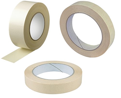 Profi Malerkrepp Abdeckband Kreppband Abklebeband Malerband 50mx50mm 50mx38mm 50mx30mm 50mx19mm (50mx38mm) - 2