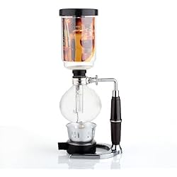 DecentGadget® Coffee Syphon / Vacuum Glass Coffee Maker Verre café Syphon / vide bouilloire