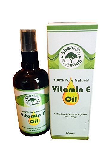 Vitamin E Oil 100% Natural Pure for Face, Skin, Hair, Scars and Stretch Marks - Love It Or Your Money Back (100ml)