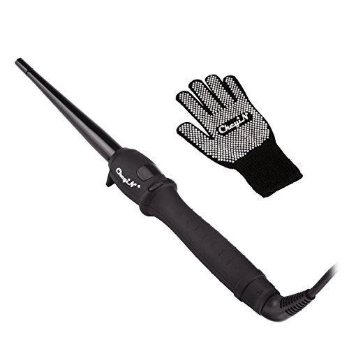 CkeyiN ®Turmalin Keramik Cone Haar Brennstab Rollers (9-19mm) 110-240V Dual Voltage Hair Styling Tool