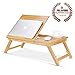 Produktbild Leqi Life Bamboo Laptop Stand Tisch Klapptisch Höhenverstellbar Laptop Bett Tablett Mit Schublade (Farbe : Style 2 - bamboo)