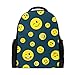 Produktbild Schulrucksack Bookbag Daypack Lustiges Gesicht Emoji Happy Time Waterproof für Middle School Travel Girls Boys