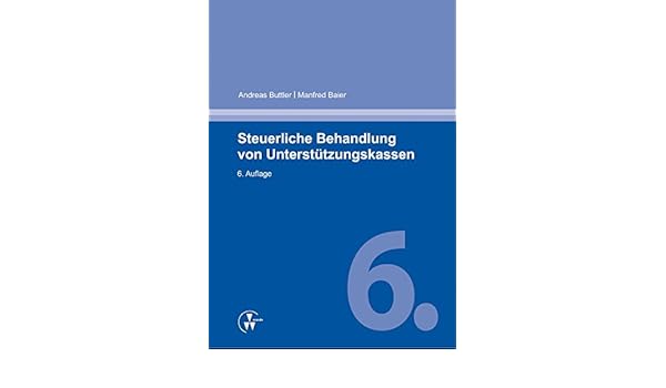 Steuerliche Behandlung Von Unterstützungskassen Ebook - 