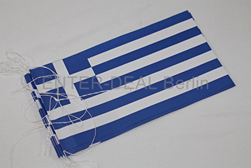 Preisvergleich Produktbild 5 Meter FAHNENKETTE - GRIECHENLAND