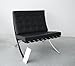Produktbild Barcelona Sessel / Mies van der Rohe / Knoll International / Leder schwarz / Designklassiker von Klingenberg