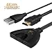 Produktbild HDMI Switch High Speed 3 Port HDMI HUB 3 x 1 HDMI Auto Switcher mit Pigtail Kabel unterstützt 4 K 3D 1080P HD Audio (3 in 1 Out) (schwarz)
