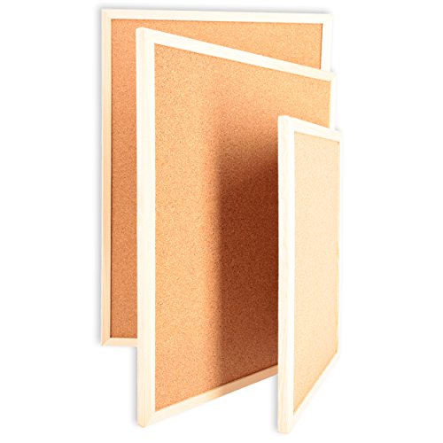 Korktafel Wandtafel Pinntafel Pinnwand Pinwand Memoboard Korkwand mit Holzrahmen - 2
