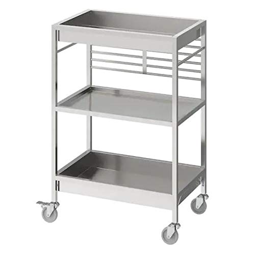 Preisvergleich Produktbild IKEA KUNGSFORS Servierwagen aus Edelstahl; (60x40cm)