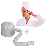 [Acerca del sombrero seco de la toalla para el cabello]: la toalla para envolver el cabello está hecha de microfibra suave (85% algodón), diseño de pelusa más larga, suave y cómoda, la absorción de agua es mucho más fuerte que los gorros de pelo de vellón de coral. no tóxico y sin desvanecimiento. Tamaño: 25 * 65 cm,
