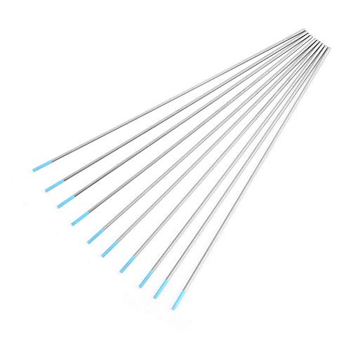 Tungsten Electrode WL20 Professional Tig Rod 2.0% Lanthanated for Welding Machine, 10Pcs /Box (1.6mm*175mm)