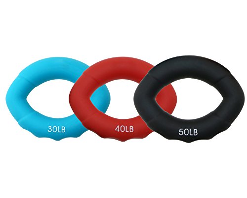 Philonext Handmuskeltrainer, Handgriffstärker, Handtrainingsgerät, Silikon-Ring, Muskeltrainer für die Hände, 3-er Set - 2