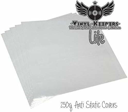 50 x 12" Anti Static 250g Vinyl Keepers LITE Polythene Record Sleeves