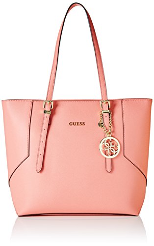 Guess Damen Isabeau Schultertasche, Rosa, 14x29.5x32 cm