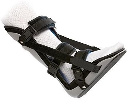 Adjustable Night Splint | Including Dorsiflexion Wedge | Lycra Lined Foam Padded | Achilles Tendonitis, Plantar Fasciitis Overnight Treatment | Med