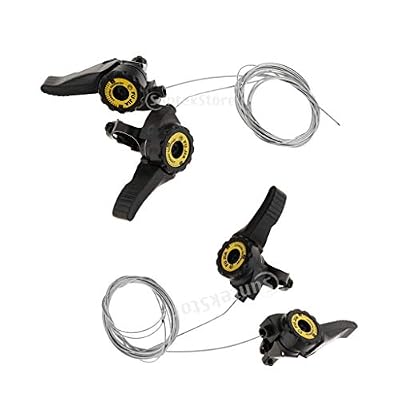 B Baosity 4pcs Vitesses VTT 3 x 5/6/7 Vitesses Thumb Shifter Mont