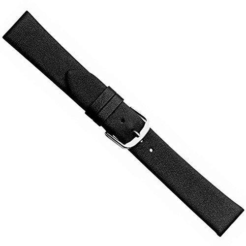 Design I Ersatzband Uhrenarmband Kalbsleder schwarz 20492S, Stegbreite:26mm