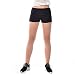 Produktbild hippolo Frauen Hot Pants Sport Shorts Bund Sommer Fitness Yoga kurz schwarz schwarz M