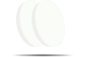 RUIQIO LED Ceiling Light Radar Motion Sensor: 12W 880LM Bathroom Lights Ceiling, 18LED 6000K Radar Sensor Ceiling Light for Bathroom, Loft, Shed, Garage, Hallway Round 9 Inch (2 Pack)