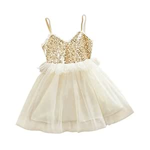 golden colour frock for baby girl