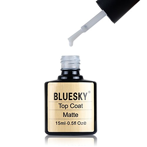 BLUESKY UV/LED TOP COAT Gel Nagellack, matt groß