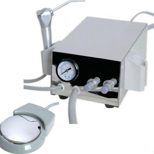 EDDE Dental New Portable Mini Unit Compressor 2 Holes +Water Bottle