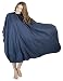 WM Beauty 50'' x 58'' Professional Water Repellent Adjustable Hair Salon Cape with Snaps Closure, Navy