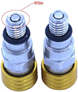 M5 0.8MM Gold Fork Air Bleeder Relief Valve Motorcycle Motocross For RM125 RM250 RMZ250 RMZ450 RMX450 DR250 DRZ400 Pit Dirt Bike