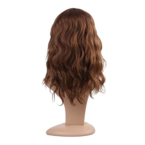 MelodySusie GWL 054 Mittellange Wellen-Perücke inkl. Perückenkappe und Perückenkamm – dunkelbraun/lockig - 3