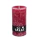 Produktbild Spaas 8 Rustikale Stumpenkerzen ohne Duft, Paraffinwachs, Kardinalrot, D 70 mm x H 130 mm