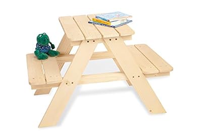 Pinolino - 20 10 17 - Table, banc enfant Nicki - petit - non traîté (Import Allemagne)