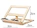 Produktbild tjcmss Holz verstellbar Book Laptop Ständer Tablet Lesen Rest Halter (beige)