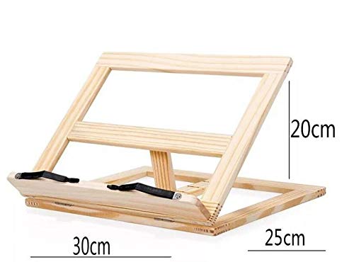 Preisvergleich Produktbild tjcmss Holz verstellbar Book Laptop Ständer Tablet Lesen Rest Halter (beige)