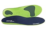 PRO 11 WELLBEING 2 Pairs Orthotic Insoles Full Length With Arch SUPPORTS, Metatarsal and Heel Cushion For Plantar Fasciitis Treatment (9-10.5)